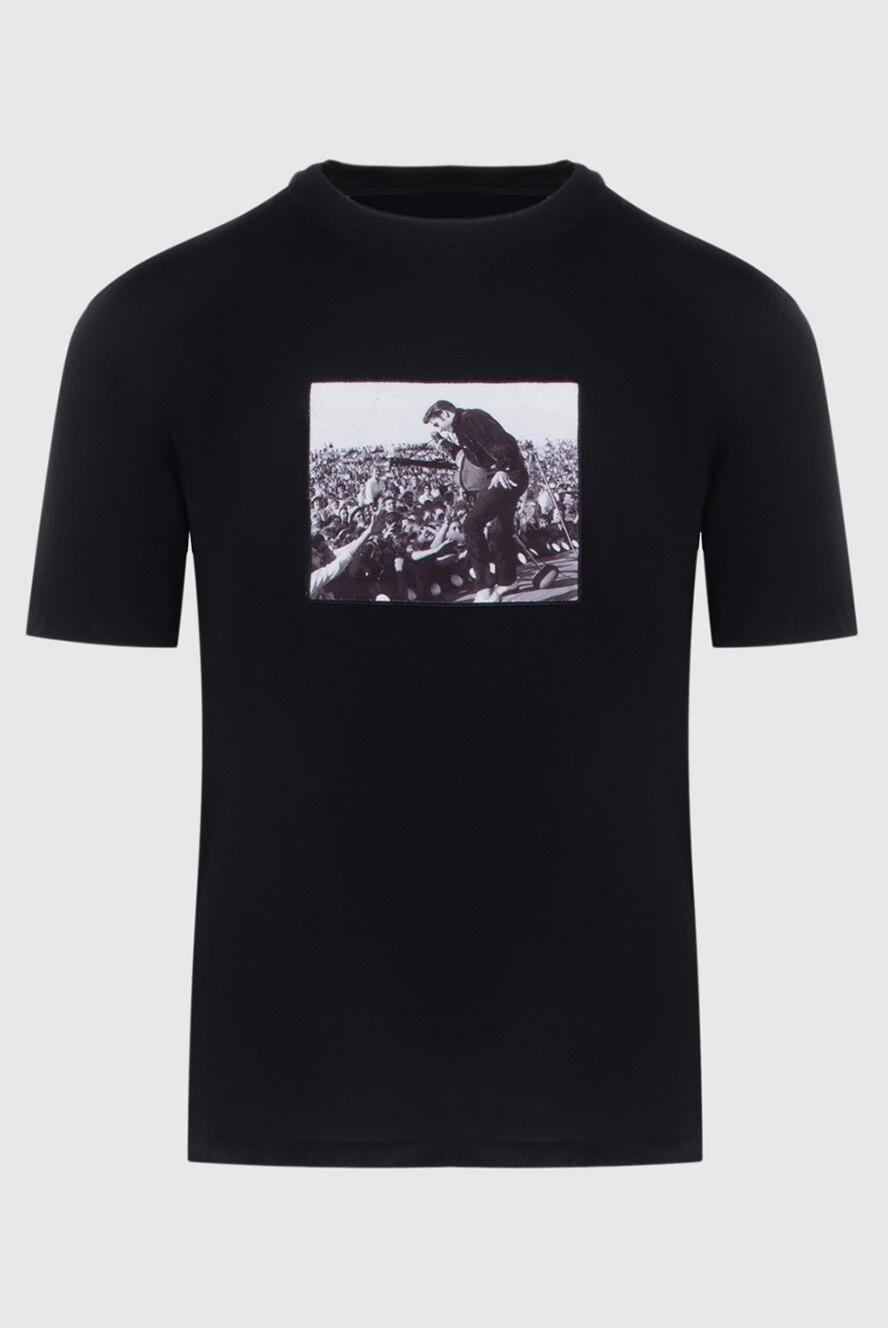 Limitato Black cotton T-shirt for men - print. 100% cotton. Country of manufacture: Italy. Care: specialized cleaning - photo 1