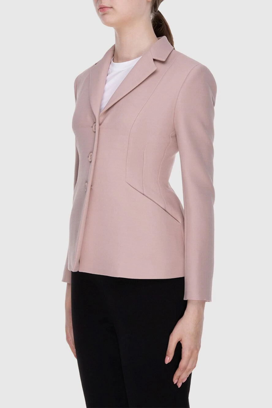 Dior pink wool and silk jacket for women 173068 — Women suit