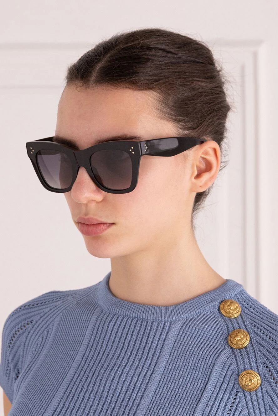 Celine cat eye black sunglasses best sale