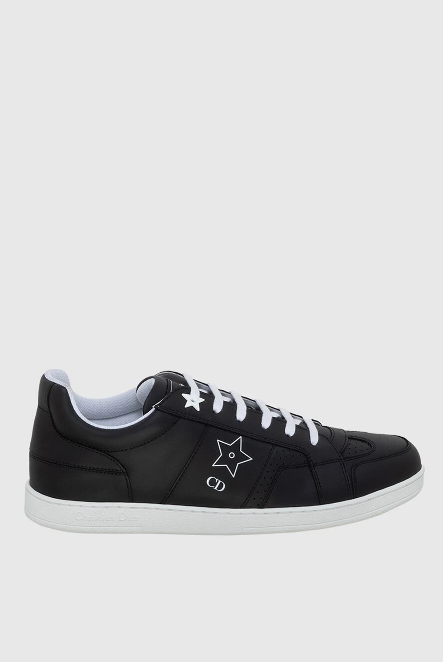 Dior black leather sneakers for women with white laces 173321 Women sneakers Domino Online Store Ukraine