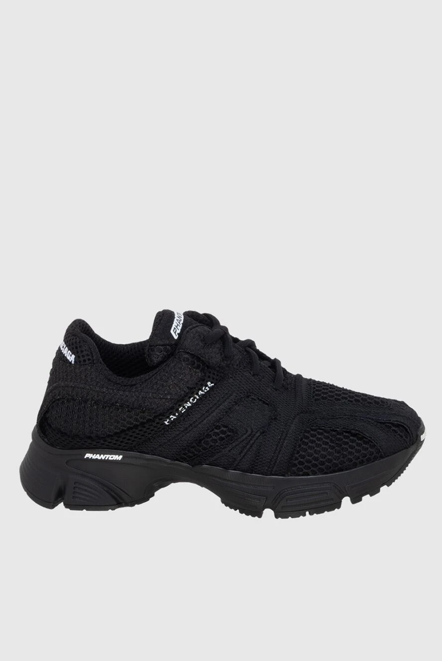 Balenciaga Sneakers black for women - Logo. 100% textile. Sole height: 4 cm. Country of manufacture: Italy. Care: specialized cleaning - photo 1