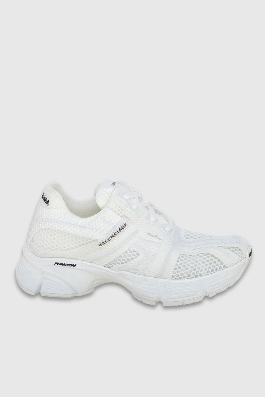 Balenciaga Sneakers white for woman - Logo. 100% textile. Sole height: 4 cm. Country of manufacture: Italy. Care: specialized cleaning - photo 1