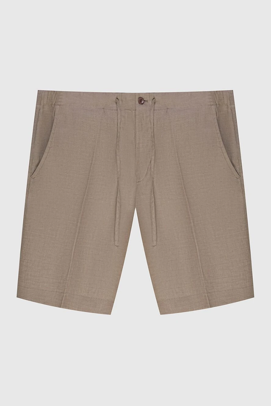 Loro Piana Linen shorts for men - 100% linen. Closure: zipper, button, drawstring. two side pockets, two back pockets. Country of manufacture: Italy. Care: specialized cleaning - photo 1