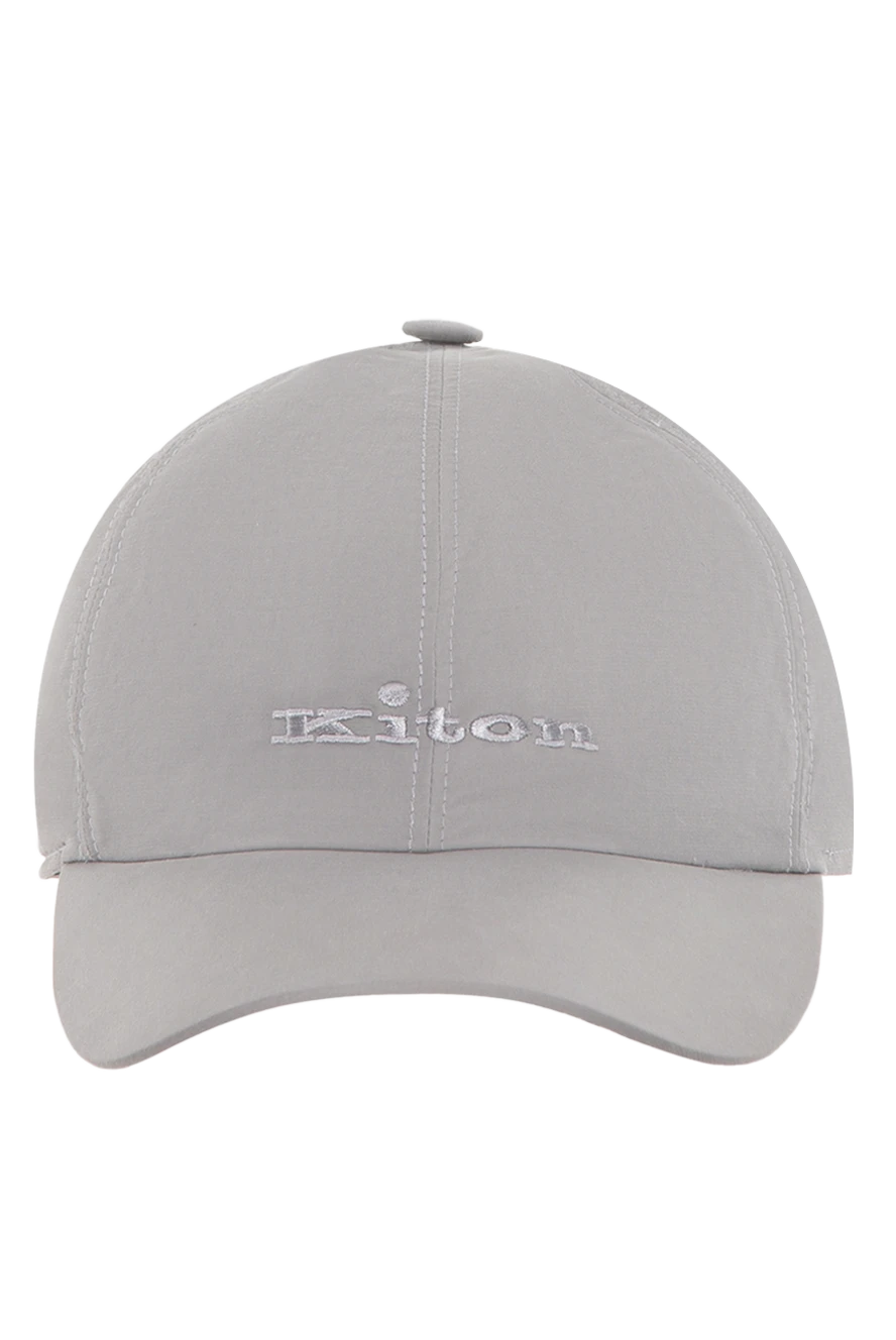 Kiton Cap made of cotton and nylon gray for men - 64% cotton, 36% nylon. Country of manufacture: Italy. Care: specialized cleaning - photo 1