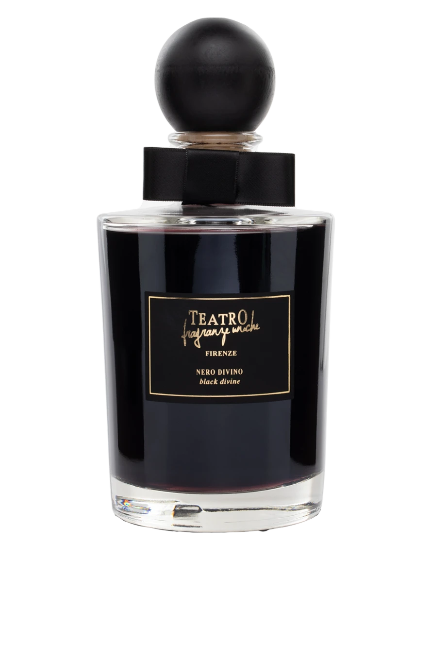 Teatro Fragranze Home fragrance Nero Divino 500 ml - Type: diffuser with sticks. Volume: 500 ml. Aroma: grapes, raspberries, blackberries, strawberries, leather, black pepper, bamboo, vetiver, white musk, cedar. Country of manufacture: Italy. Care: specialized cleaning - photo 1