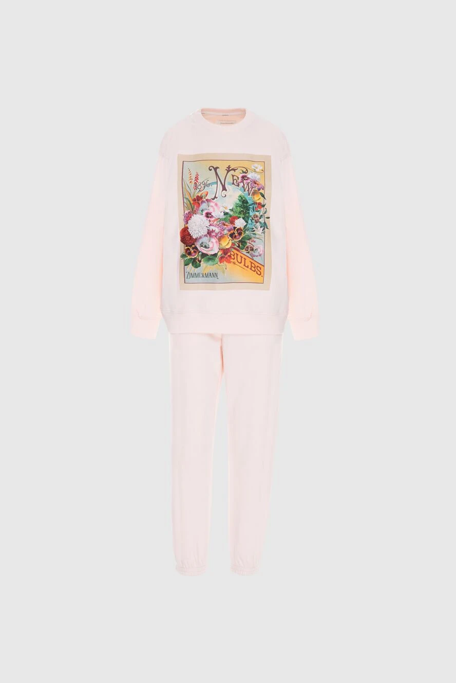 Zimmermann Walking suit made of cotton and polyester pink for women - print. 83% cotton, 17% polyester. Country of manufacture: Italy. Care: specialized cleaning - photo 1
