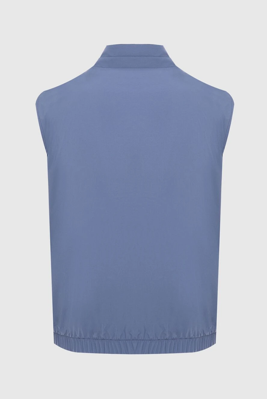 Loro Piana a light blue vest with a simple cut and a zipper 173961