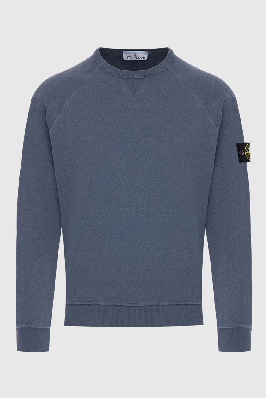 Stone Island Gray cotton sweatshirt for men