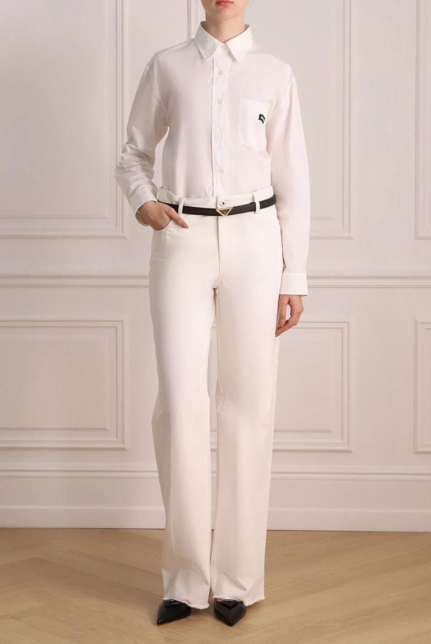 Miu Miu white cotton shirt for women 174212 — Women shirt