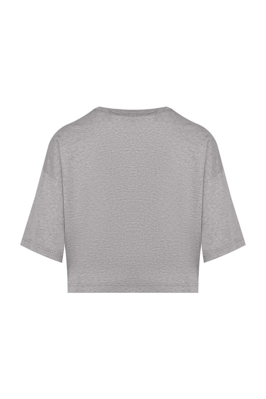 Miu Miu gray cotton t-shirt for women 174216 — Women t -shirts