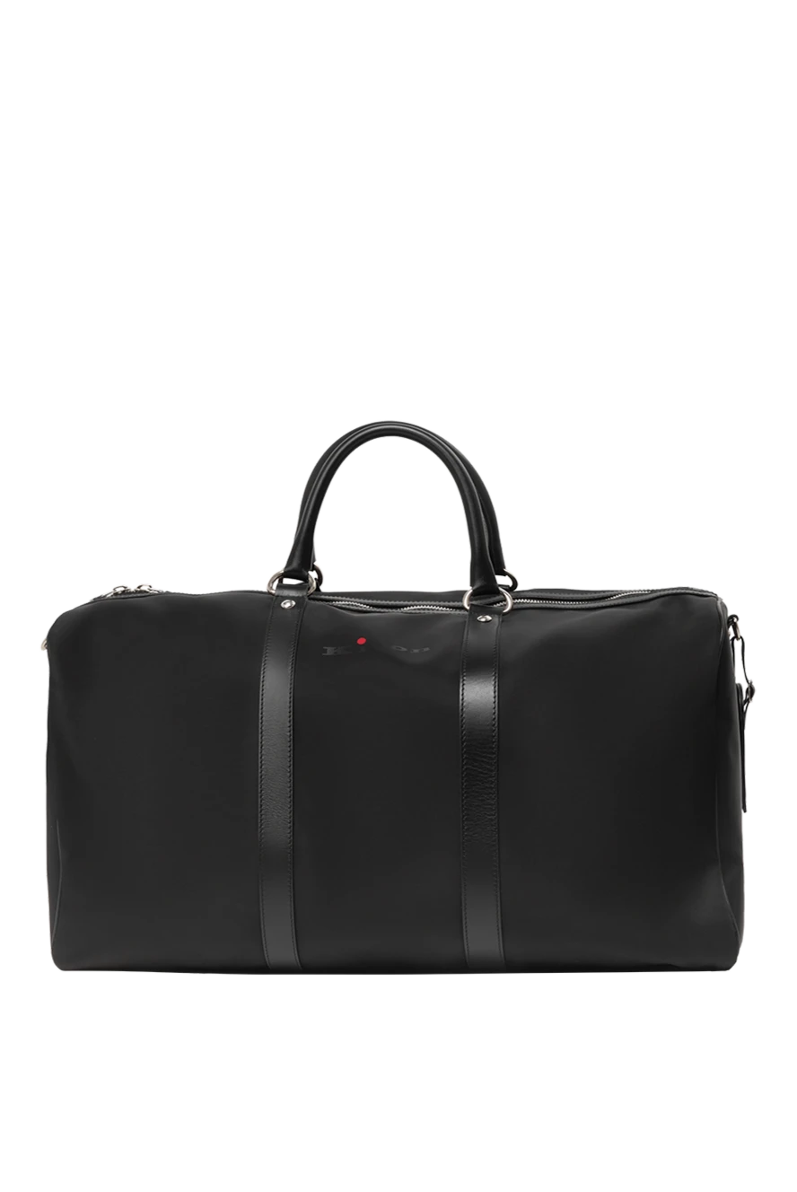 Kiton Men's travel bag black with logo - logo. polyamide. zipper. Country of manufacture: Italy. Care: specialized cleaning - photo 1