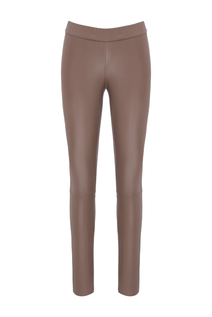 Max&Moi brown leather leggings for women 174599 — Women leggings