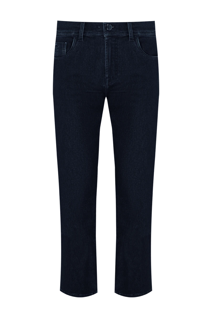 Scissor Scriptor Blue jeans for men - Decor: logo. Composition: 64% cotton 34% elastane, 2% polyurethane. Closure type: Zipper, buttons. Pockets: three front pockets, two back pockets. Country of manufacture: Italy. Care: specialized cleaning - photo 1