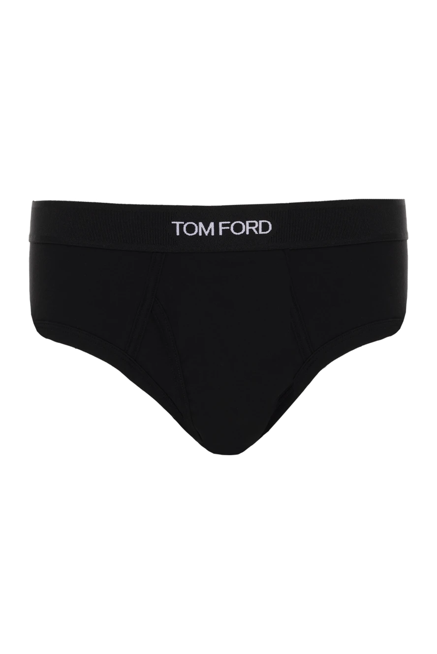 Tom Ford Briefs for men made of cotton black - brand logo. 100% cotton. Country of manufacture: Italy. Care: specialized cleaning - photo 1