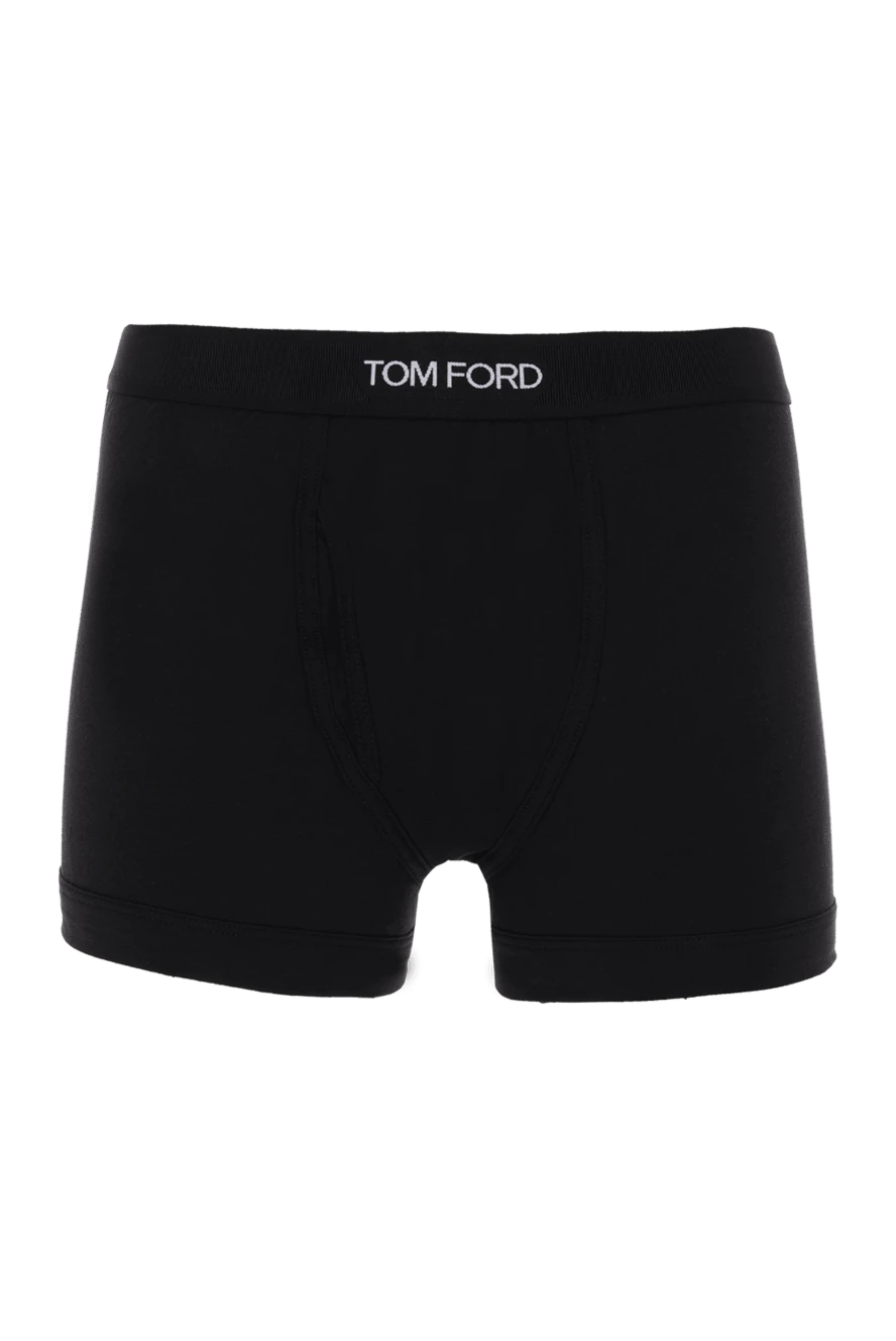 Tom Ford Boxer briefs for men made of cotton black - brand logo. 47% cotton, 47% modal, 6% elastane. Country of manufacture: Italy. Care: specialized cleaning - photo 1