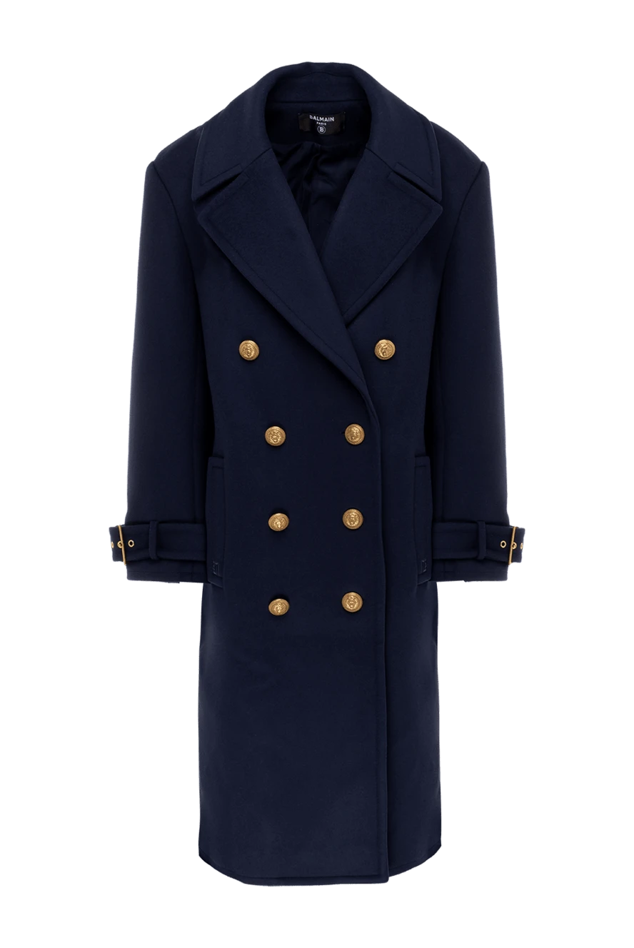 Women's blue store wool coat