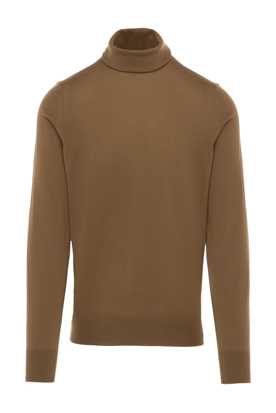 Loro Piana Men's cashmere and wool golf, brown - 100% wool. Country of manufacture: Italy. Care: specialized cleaning - photo 1