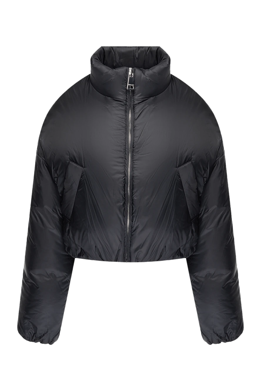 Khrisjoy Black polyamide jacket for women - zipper. high neck. two side pockets. 100% polyamide. Country of manufacture: Italy. Care: specialized cleaning - photo 1