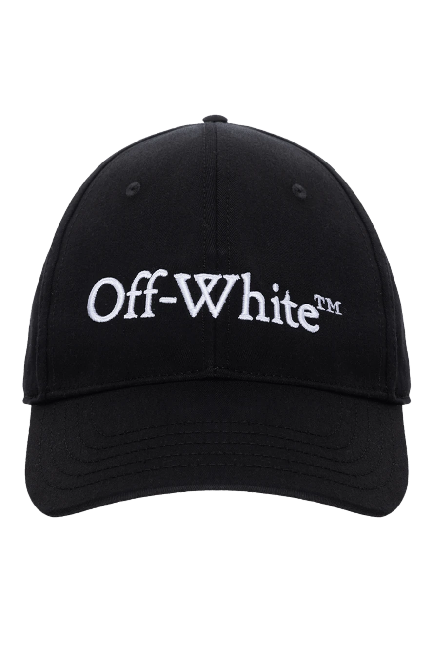 Off-White Black cotton cap for women - 100% cotton. Country of manufacture: Italy. Care: specialized cleaning - photo 1