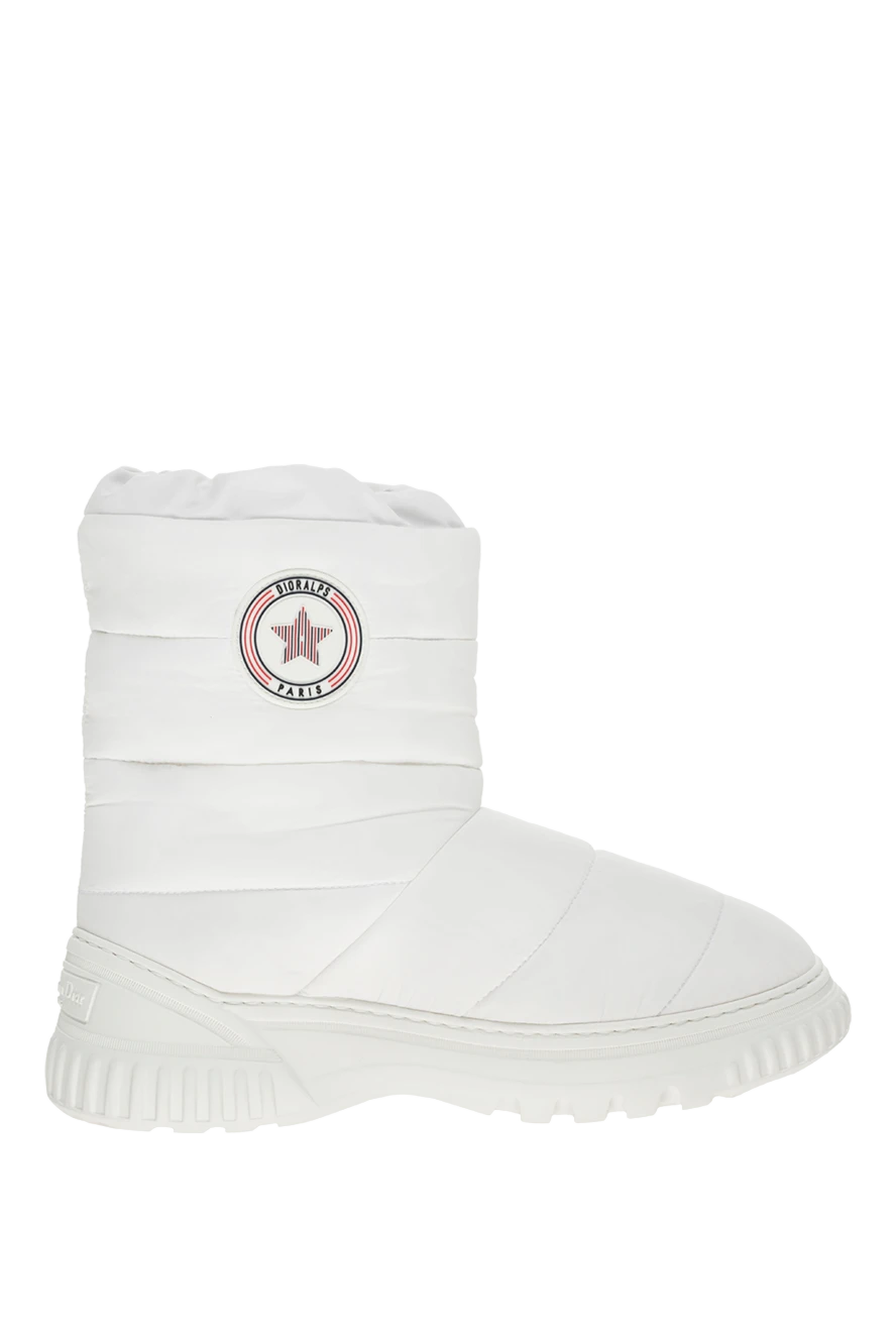 Dior White polyamide boots for women - logo. 100% polyamide. Country of manufacture: Italy. Care: specialized cleaning - photo 1