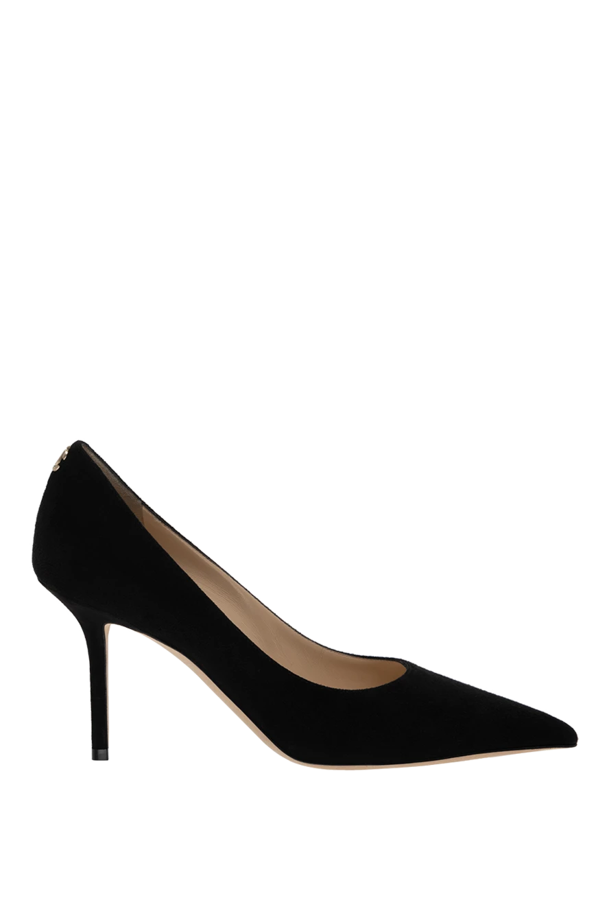 Jimmy Choo Black suede shoes for women - 100% suede. Heel height: 9 cm. Country of manufacture: Italy. Care: specialized cleaning - photo 1