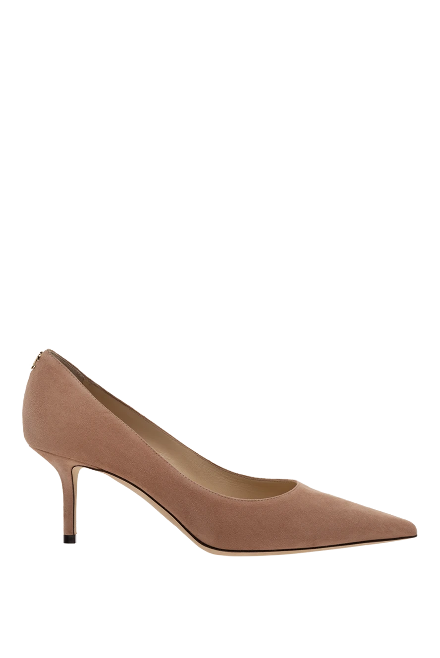 Jimmy Choo Beige suede shoes for women - 100% suede. Heel height: 6.5 cm. Country of manufacture: Italy. Care: specialized cleaning - photo 1