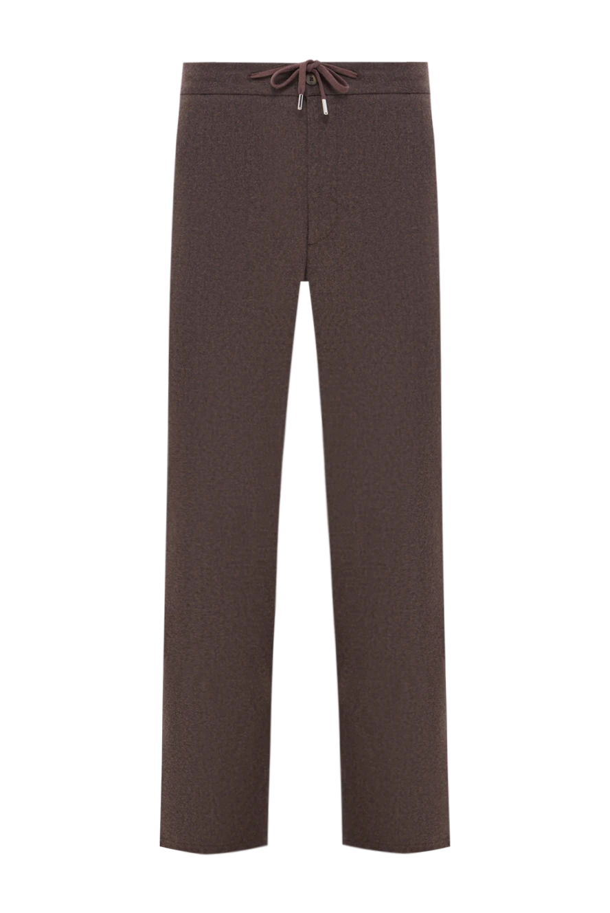 Cesare di Napoli Pants for men brown - 90% wool, 8% cashmere, 2% elastane. Country of manufacture: Italy. Care: specialized cleaning - photo 1