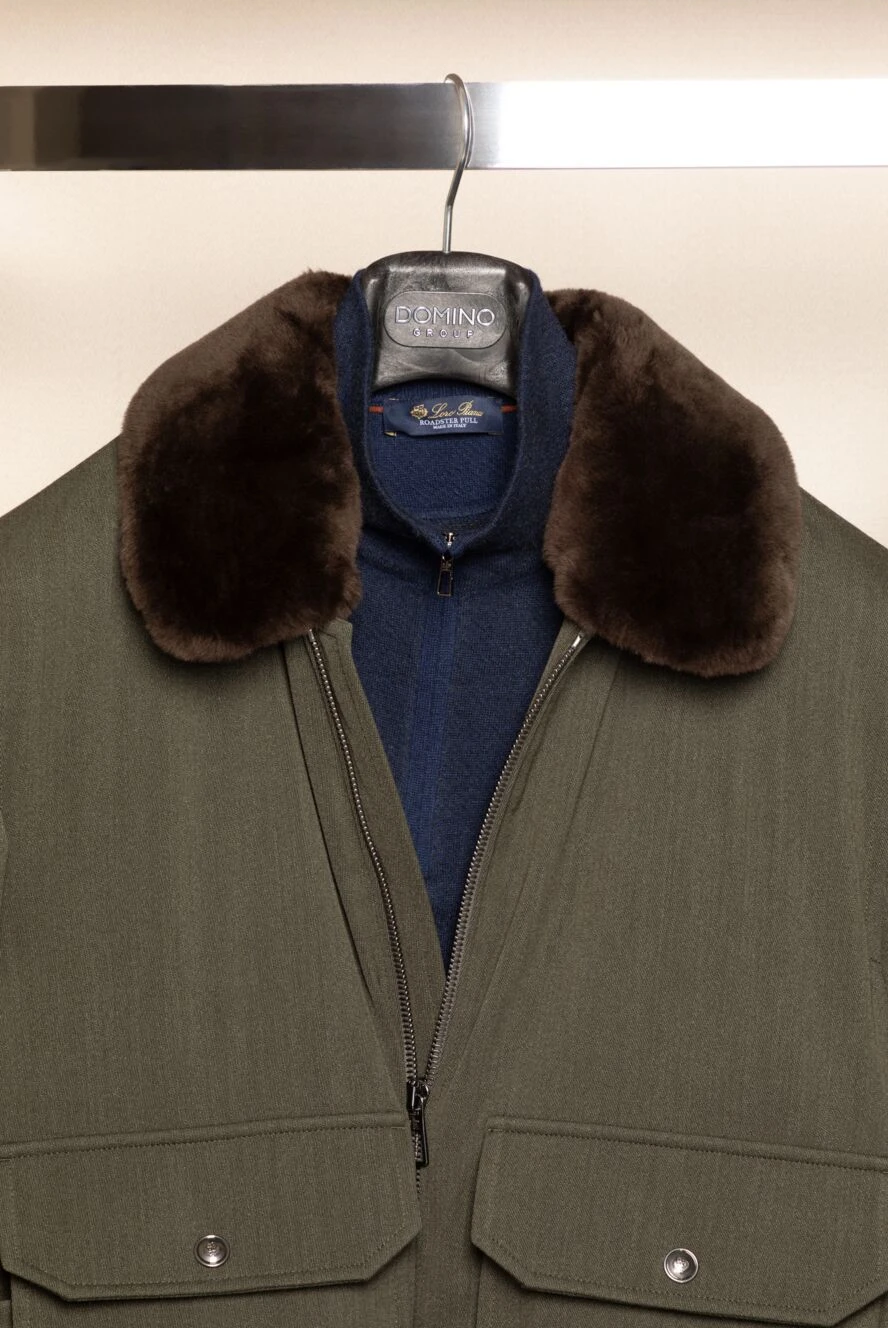 Loro Piana green wool jacket for men 175752 — Men jackets | Domino