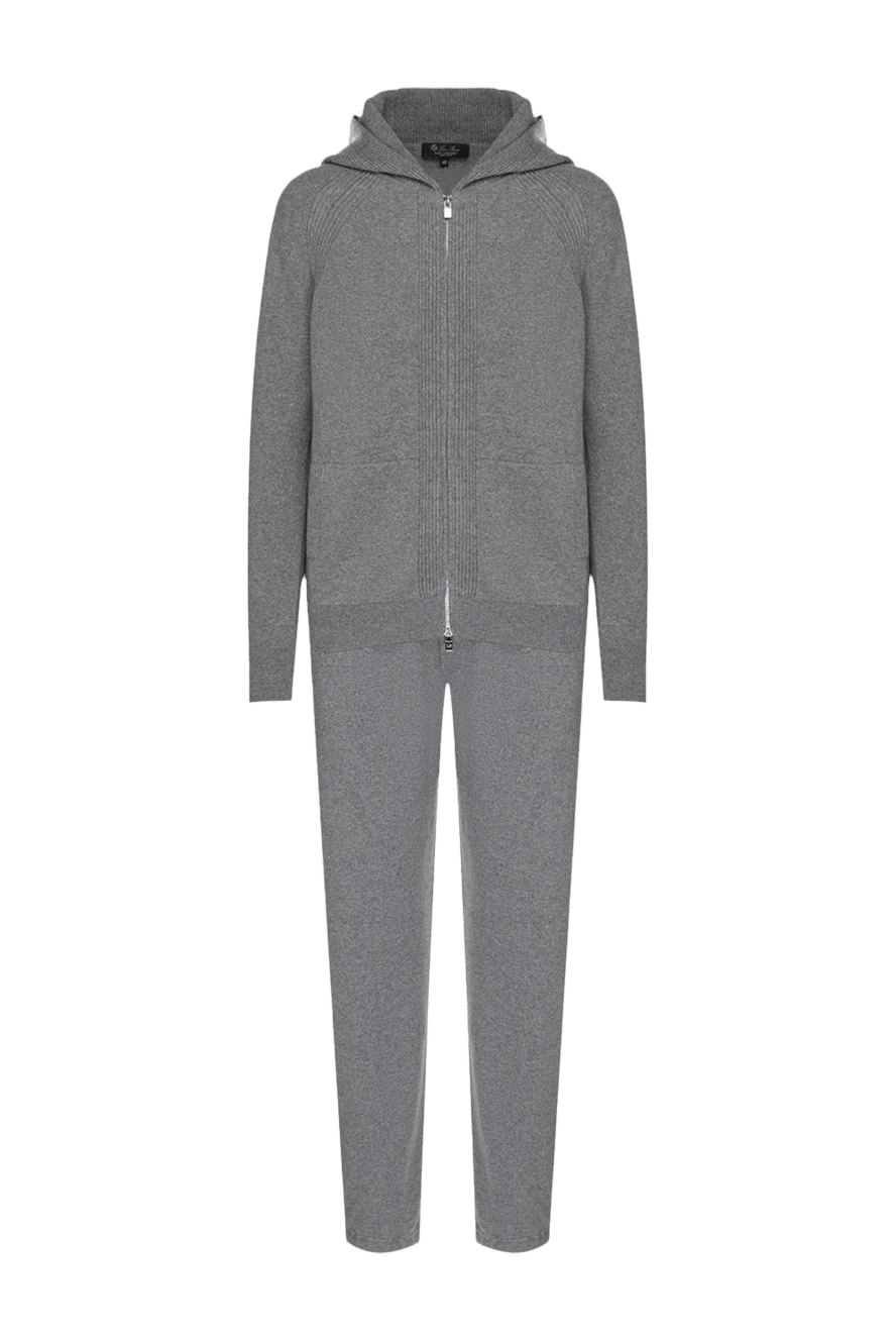 Loro Piana Костюм прогулянковий з кашеміру сірий жіночий - капюшон. п'ять кишень. 100% кашемір. блискавка. Країна виробник: Италия. Догляд: спеціалізоване чищення - фото 1
