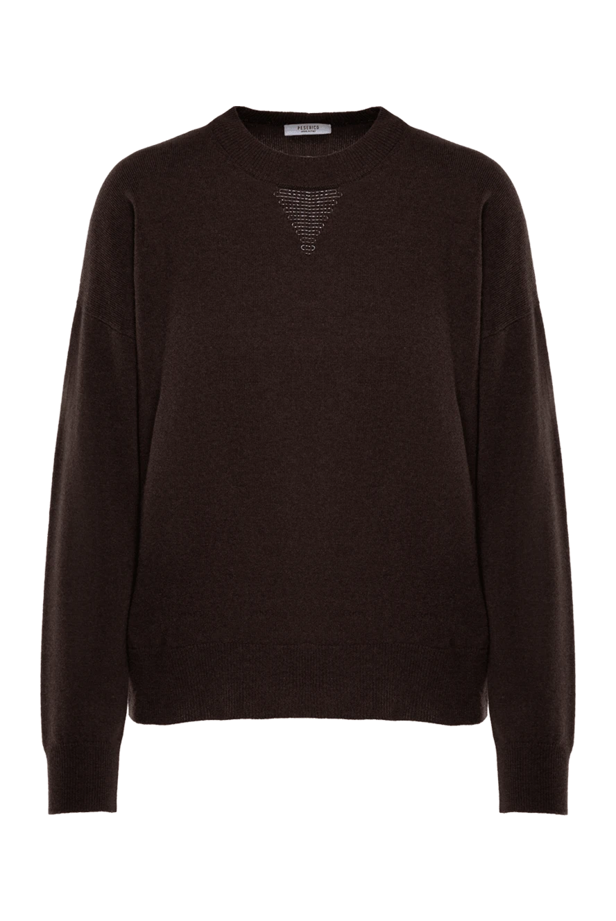 Peserico Brown jumper for women - 70% wool, 20% silk, 10% cashmere. Country of manufacture: Italy. Care: specialized cleaning - photo 1