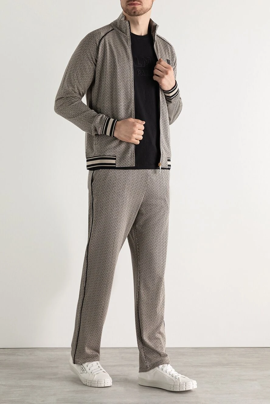 Balmain tracksuit grey deals