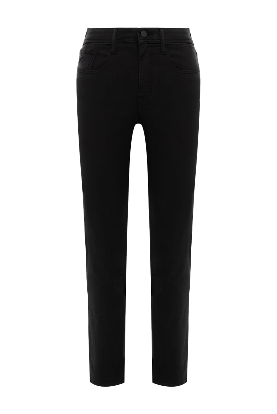 Jacob Cohen Black jeans for women - three front pockets, two back pockets. 63% lyocell, 30% cotton, 5% polyester, 2% elastane. zipper, buttons. Country of manufacture: Italy. Care: specialized cleaning - photo 1