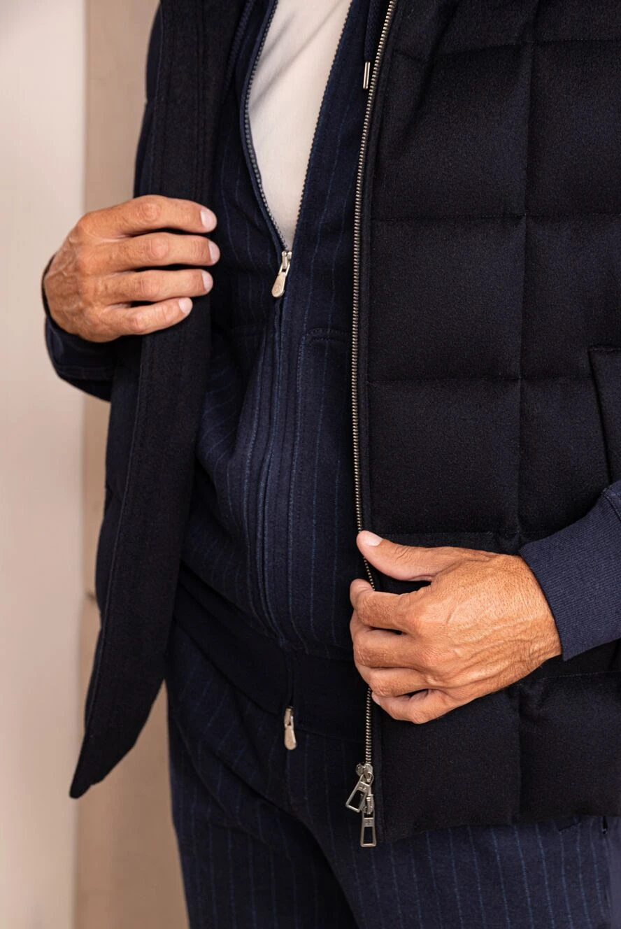 Loro Piana cashmere vest for men black 176152 — Men parks | Domino