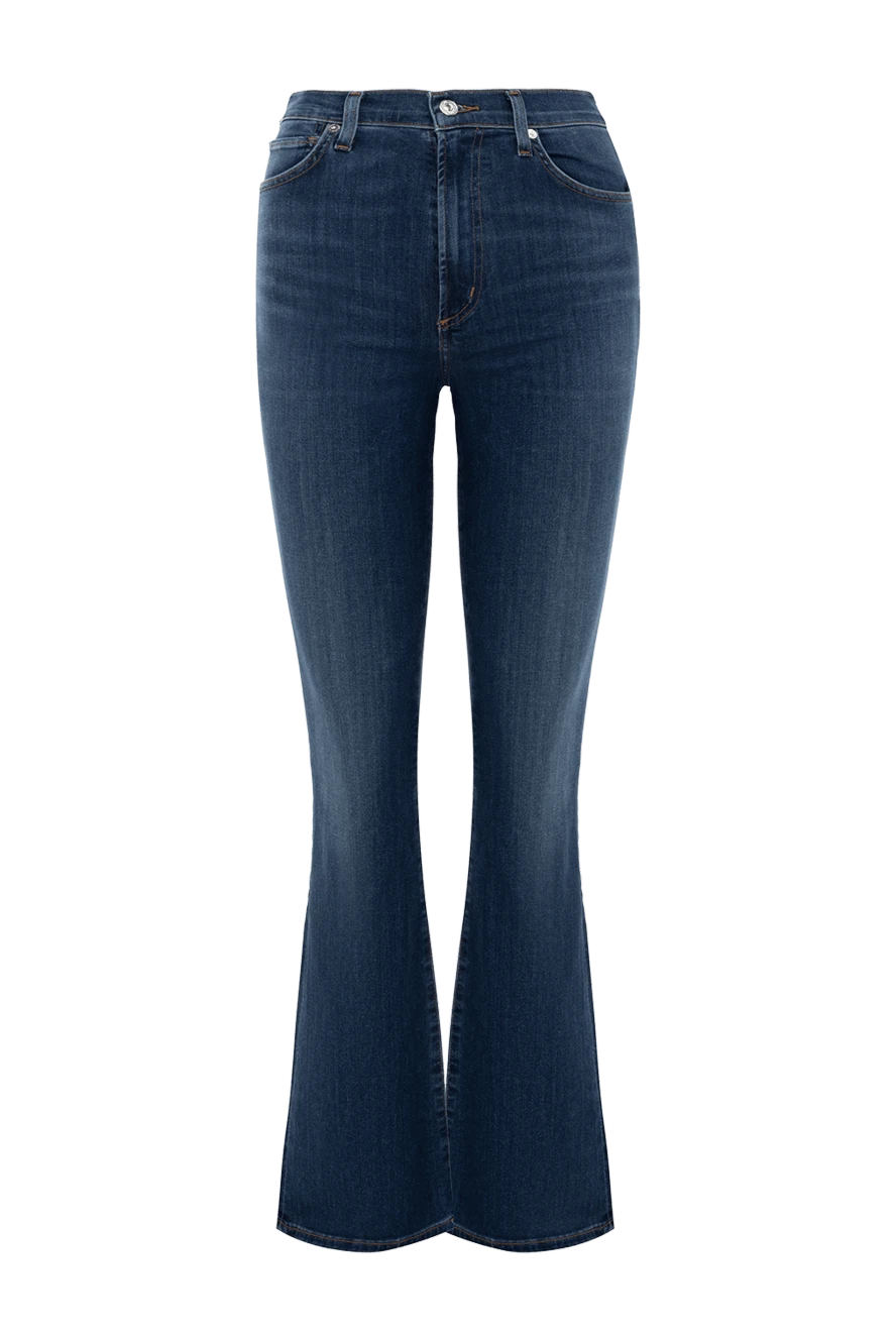 Citizens of Humanity Blue jeans for women - contrasting seams, worn effect. three front pockets, two back pockets. 43% rayon, 33% cotton, 17% lyocell, 5% polyester. zipper, buttons. Country of manufacture: Italy. Care: specialized cleaning - photo 1