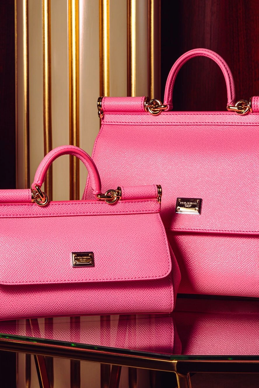 Dolce & Gabbana women's leather bag pink 176252 — Women bags
