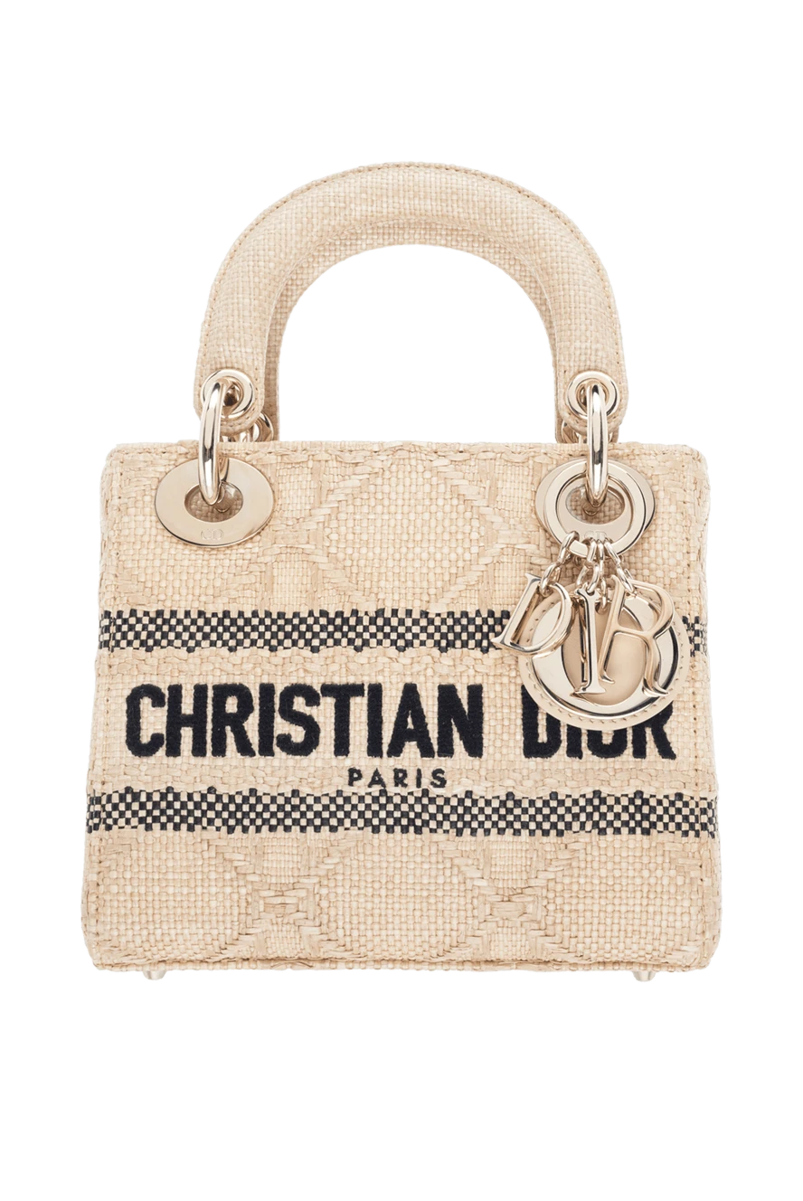 Dior women s beige straw bag 176342 Women bags Domino Online Store Ukraine