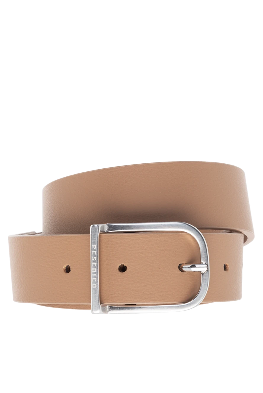 Peserico Genuine leather belt for women beige - 100% genuine leather. Country of manufacture: Italy. Care: specialized cleaning - photo 1