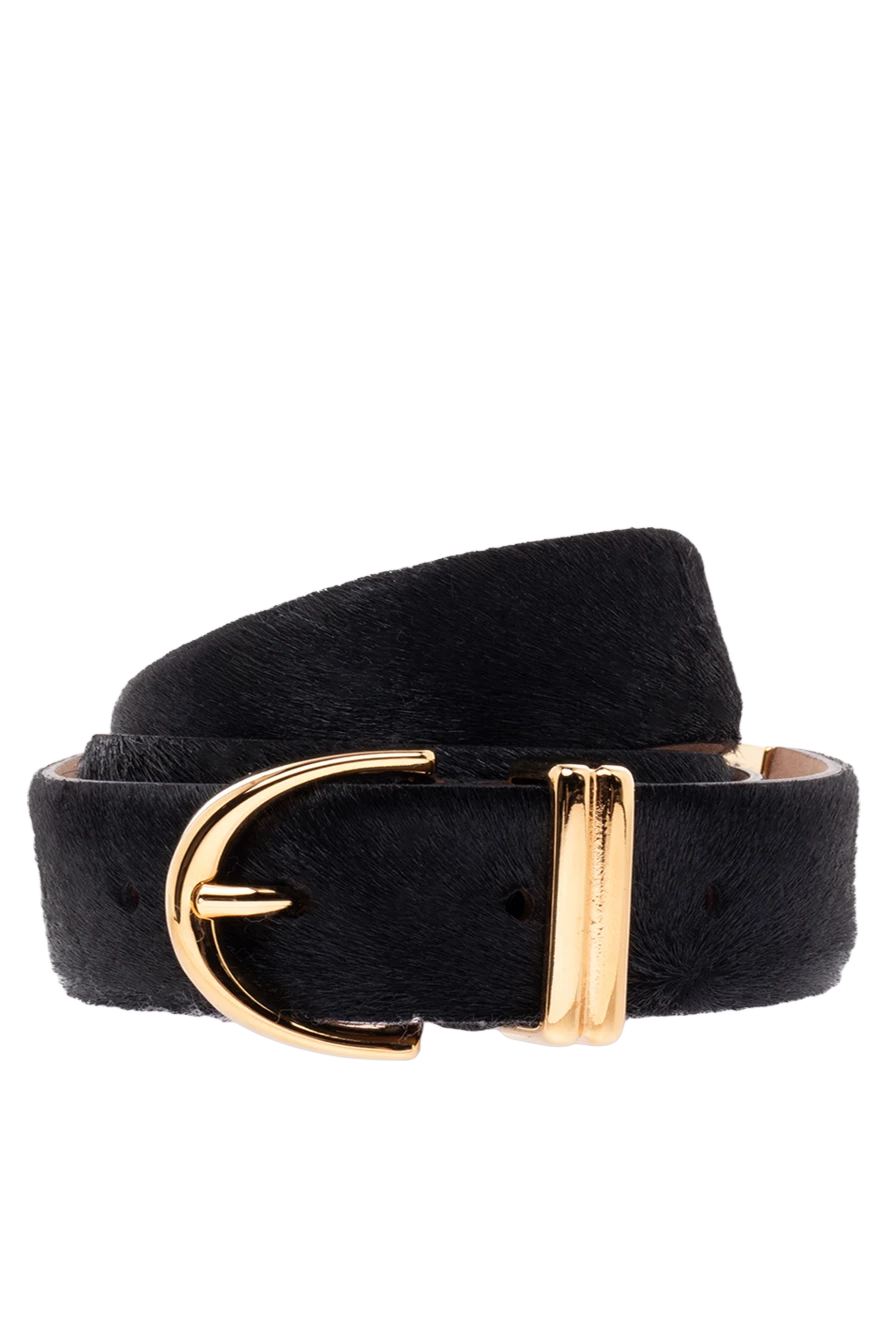 Khaite Women's black genuine leather belt - 100% genuine leather. Country of manufacture: Italy. Care: specialized cleaning - photo 1