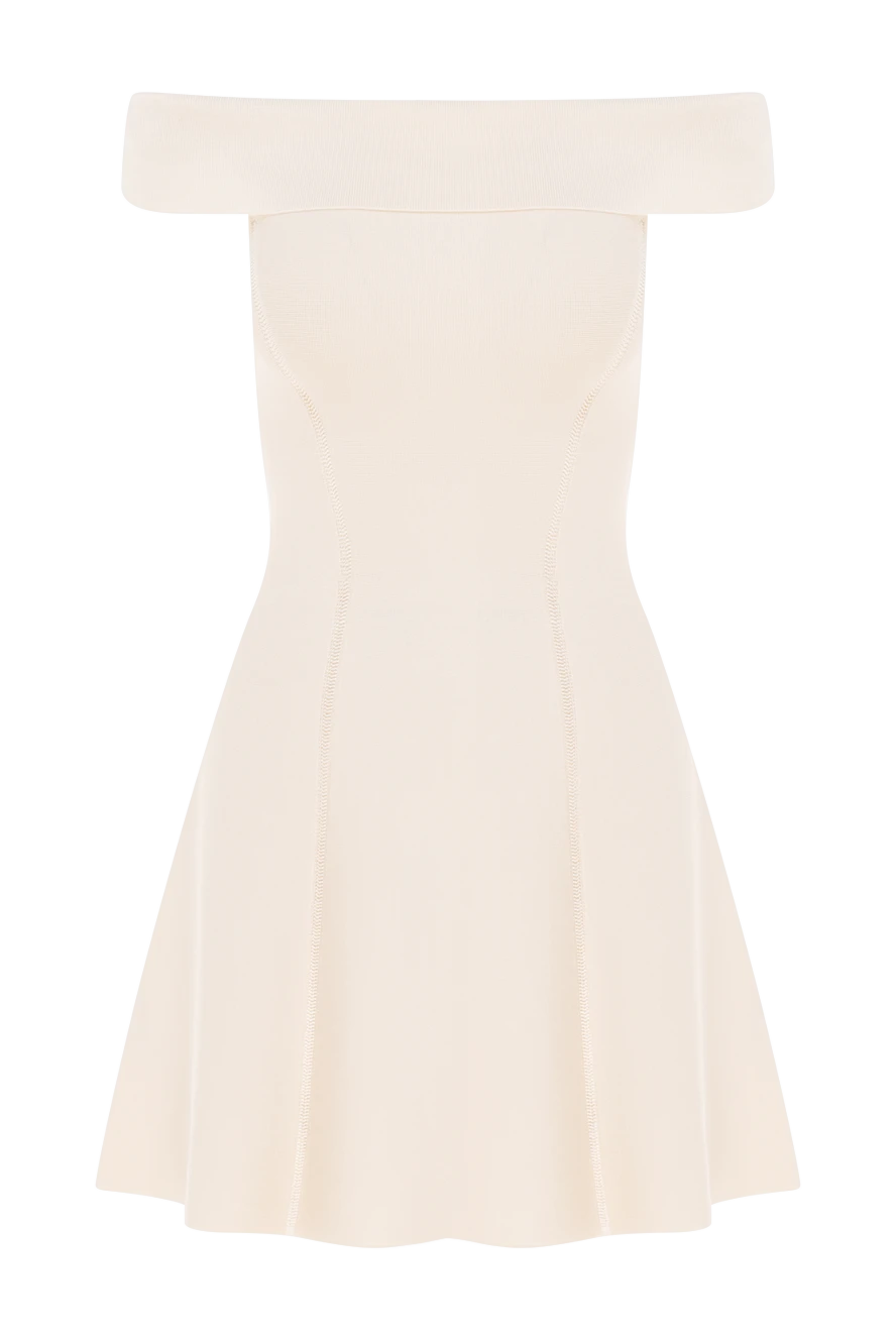 Zimmermann Women's dress yellow - dropped shoulder line. 74% viscose, 24% polyamide, 2% elastane. Country of manufacture: Italy. Care: specialized cleaning - photo 1