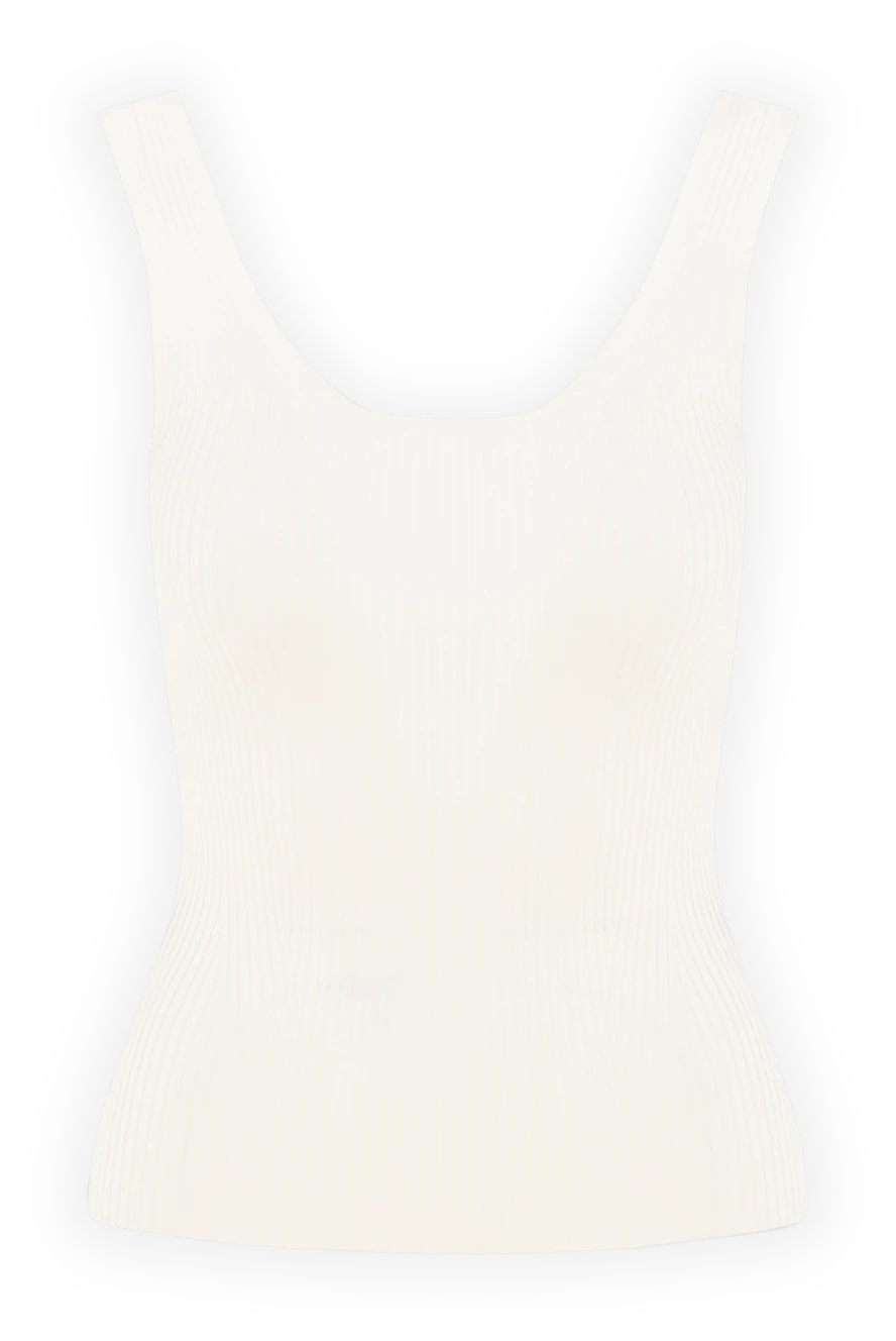 Zimmermann Women's top white - 74% viscose, 24% polyamide, 2% elastane. Country of manufacture: Italy. Care: specialized cleaning - photo 1