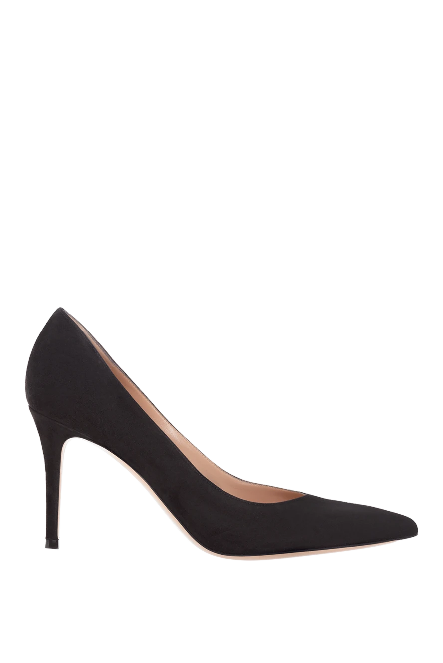 Gianvito Rossi Black suede heels for women - 100% suede. Country of manufacture: Italy. Care: specialized cleaning - photo 1