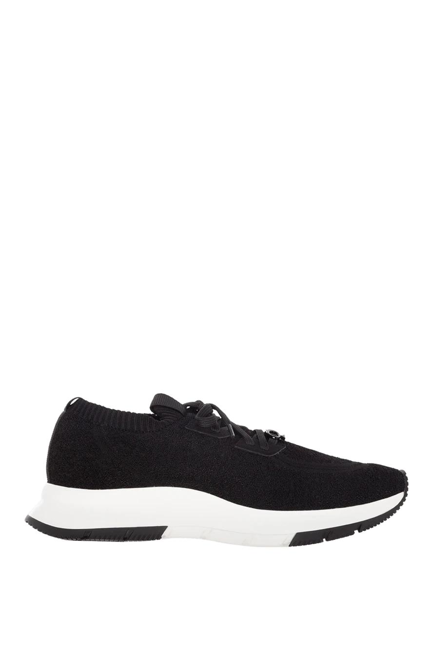 Gianvito Rossi Sneakers made of polyamide and elastane for women black - 80% polyamide, 20% elastane. Closure: laces. rubber. Country of manufacture: Italy. Care: specialized cleaning - photo 1