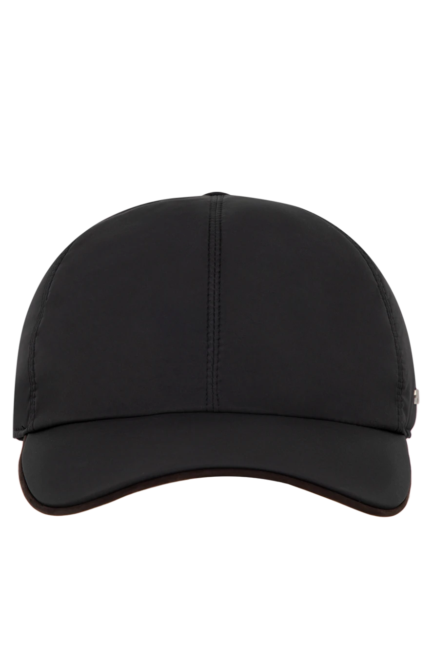 Ermenegildo Zegna Polyester cap for men black - 100% polyester. Country of manufacture: Italy. Care: specialized cleaning - photo 1