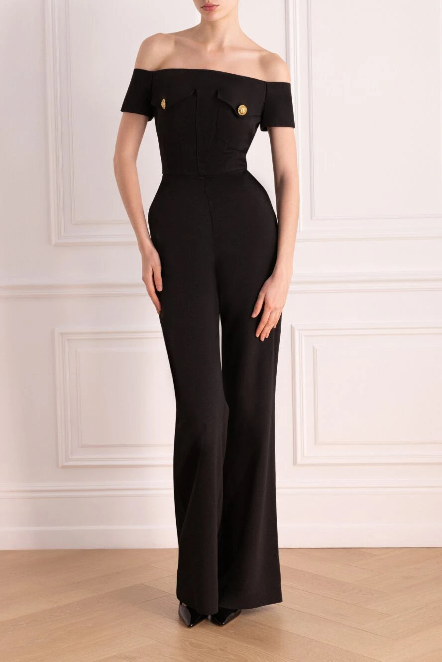 Balmain overalls made of viscose and elastane black for women 177569 Women overalls Domino Online Store Ukraine