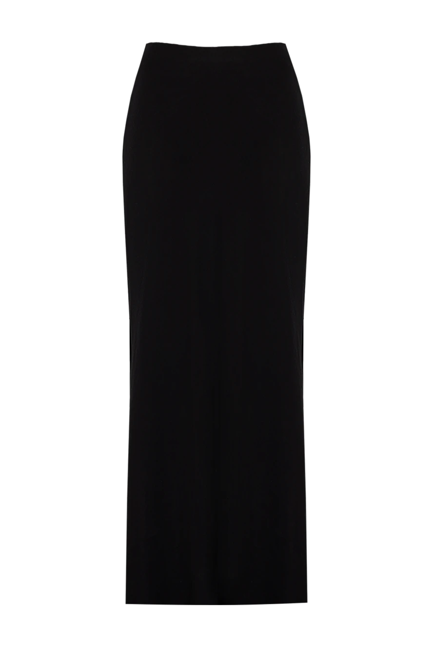 Brunello Cucinelli Maxi skirt made of viscose and linen for women black - floral pattern. 73% viscose? 27% linen. two back pockets. Country of manufacture: Italy. Care: specialized cleaning - photo 1