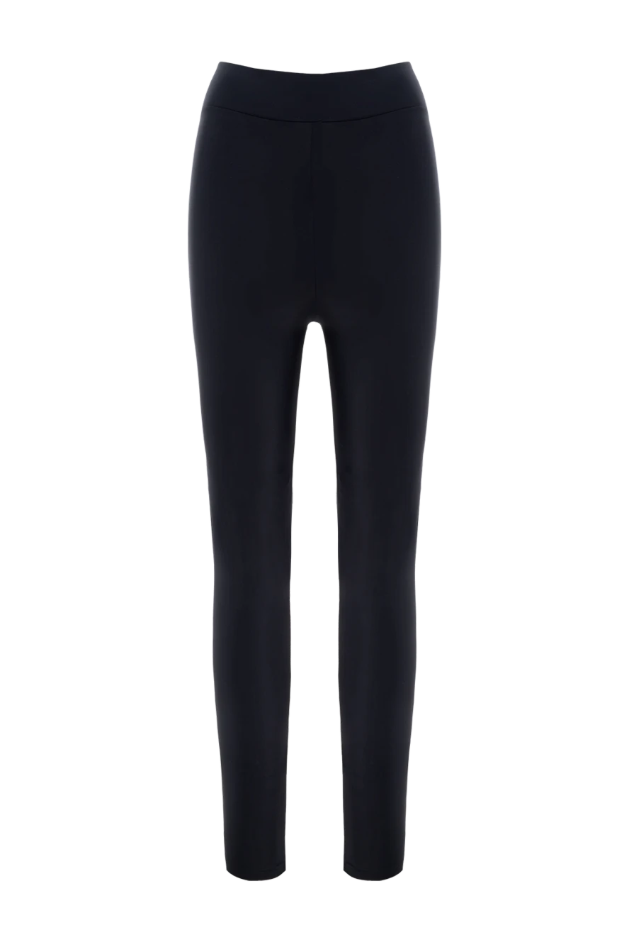 Balmain Leggings made of polyamide and elastane for women black - brand logo. 80% polyamide, 20% elastane. Country of manufacture: Italy. Care: specialized cleaning - photo 1