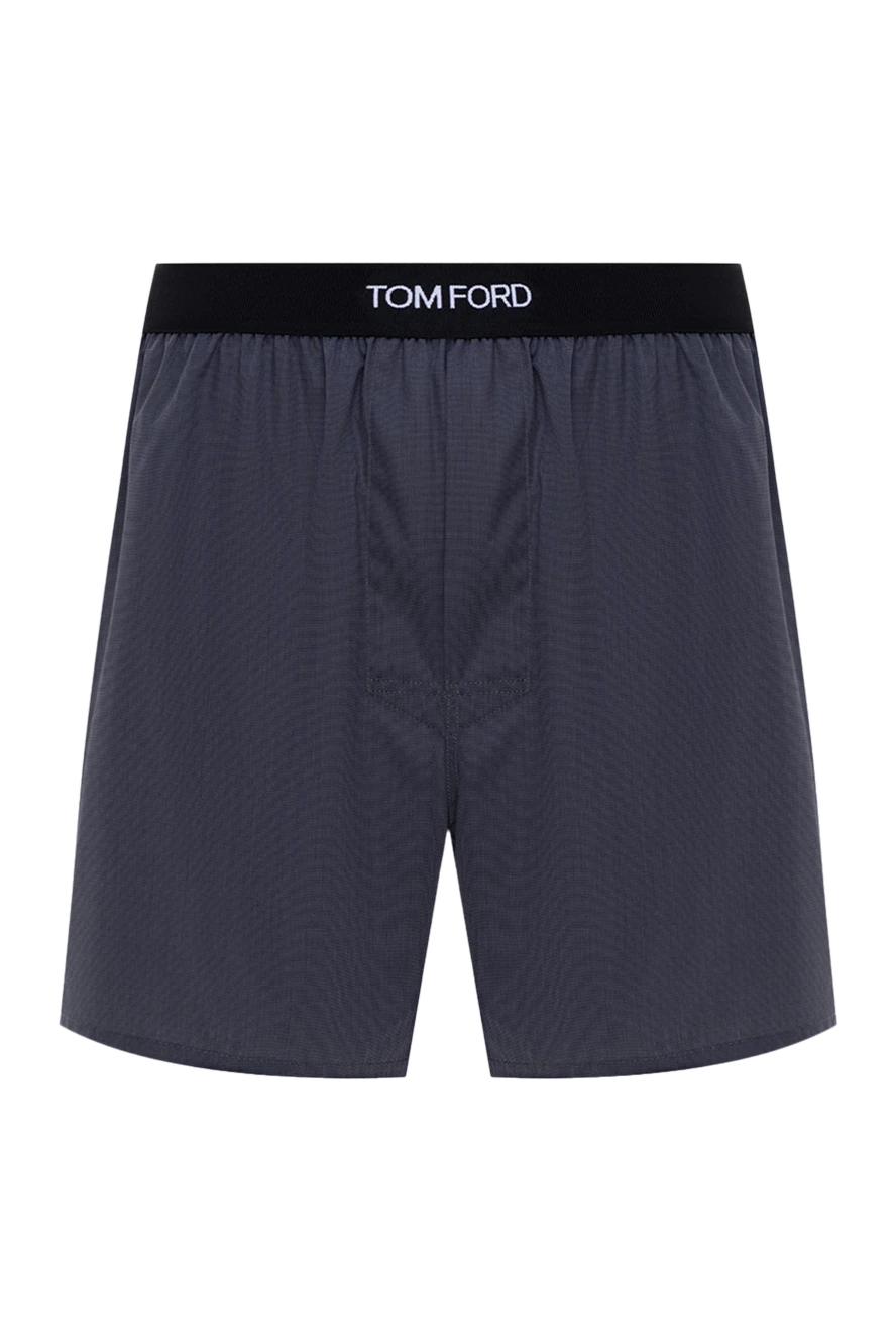 Tom Ford Cotton boxer briefs for men gray - brand logo. 100% cotton. Country of manufacture: Italy. Care: specialized cleaning - photo 1