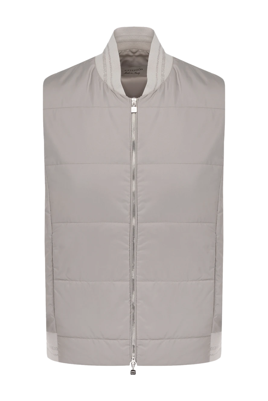 D.Exterior Polyester vest for women beige - 100% polyester. Closure: zipper. two side pockets. Country of manufacture: Italy. Care: specialized cleaning - photo 1