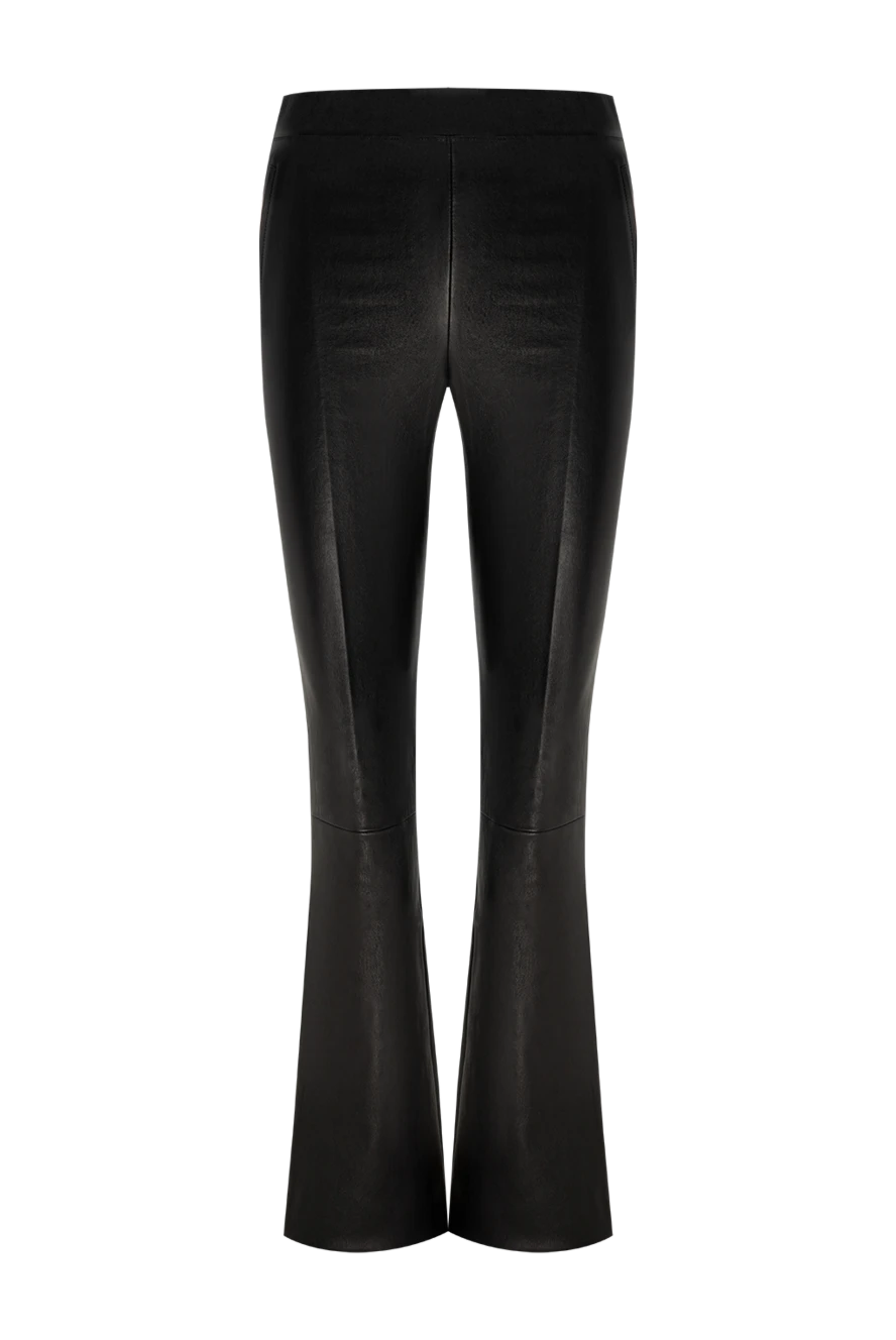 Max&Moi Pants made of genuine leather for women black - 100% genuine leather. two front pockets, two back pockets. Country of manufacture: Italy. Care: specialized cleaning - photo 1