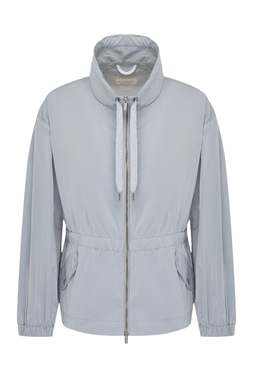 Peserico Polyester jacket for women gray - 100% polyester. zipper, drawstring. two side pockets. Country of manufacture: Italy. Care: specialized cleaning - photo 1